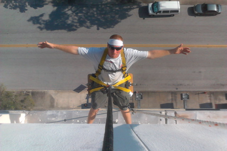 After Hours Painting high-rise rappelling work
