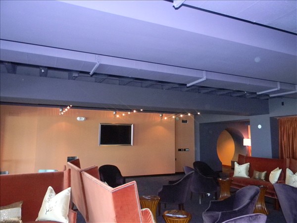 Mahaffey Theater painting in progress