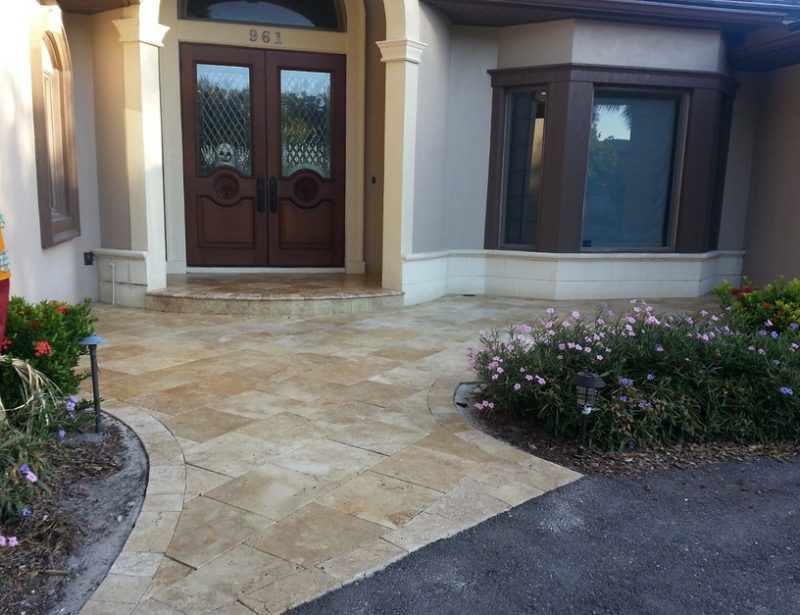 Paver sealing completed project