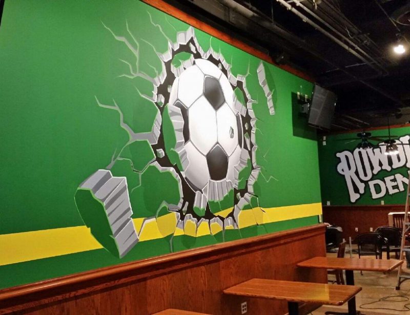 Rowdies stadium commercial painting